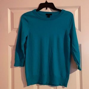 J Crew blue crew neck sweater. Size M